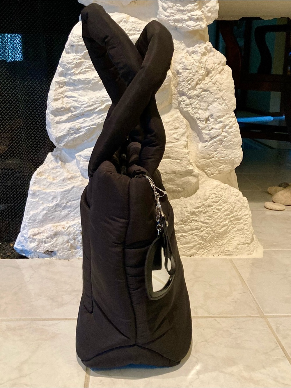 NWOT Wilo the Label Black Weekender Bag - Picture 4 of 12